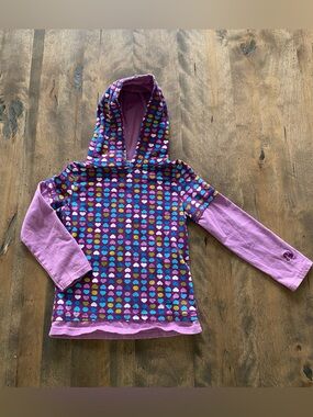 Girls' Purple Heart Hooded Top - (Brand)